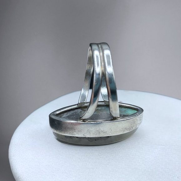 🌺Artisan Sterling & Labradorite Ring - Picture 5 of 16